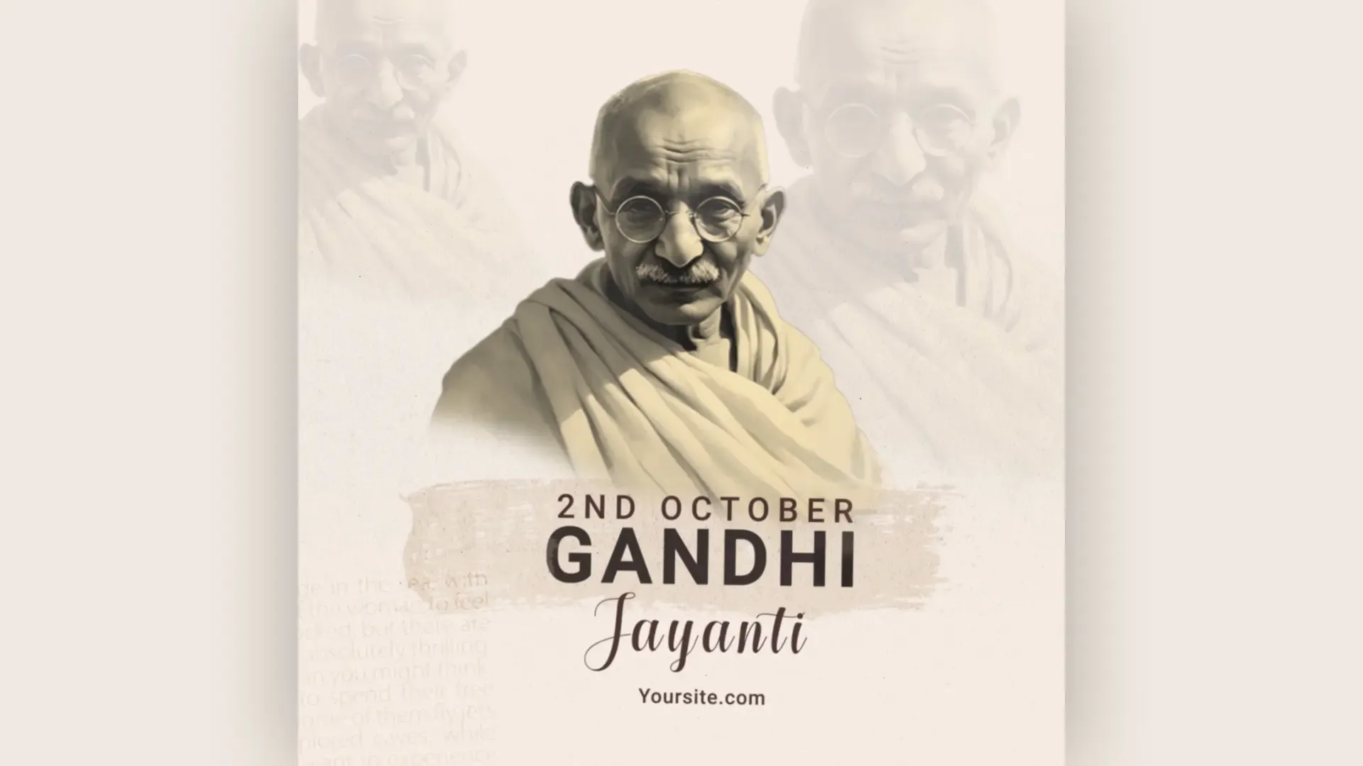 Gandhi Jayanti Timeless Wisdom Design Instagram Post